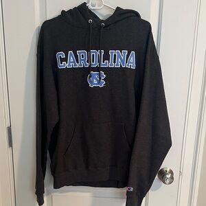 Champion Black Hoodie with Carolina Print